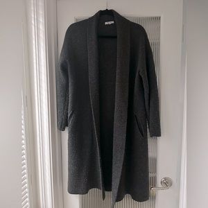 Madewell Merino Wool Grey Sweater Coat • Small